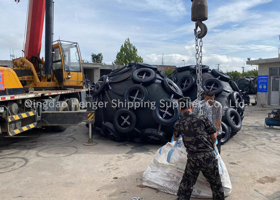 Kalite Gemi Koruması için Özel Pnömatik Kauçuk Fender 50kpa-80kpa Fabrika
