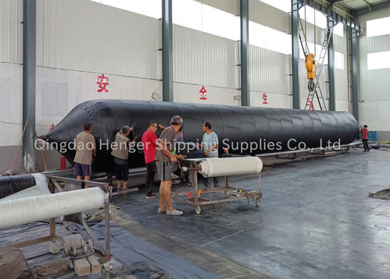 Kalite ISO 14409 Sertifikalı Denizli Kauçuk Hava Yastığı 4 ′′12 Plie ve 10-15 Yıl Hayat Süresi Gemi Başlatma ve Kurtarma için Fabrika