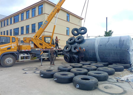 Kalite Renkli Polyurethane Eva Fender / Hot Galvanize Zincirler ve Flange ile köpükle dolu Fender Fabrika