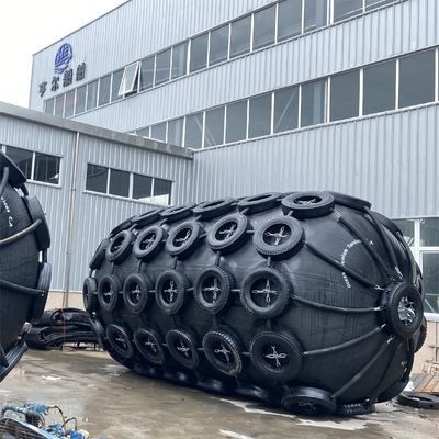 Kalite ISO17357 Sertifikalı BV CCS Pnömatik Kauçuk Çamurluk, Deniz Yüzen Koruma İçin 50Kpa 80Kpa İç Basınçlı Fabrika