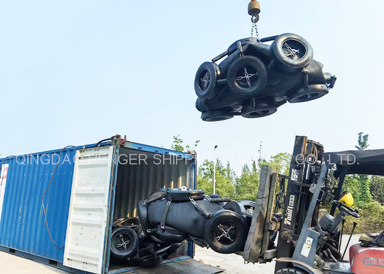 Kalite Siyah Deniz Pnömatik Kauçuk Fender ISO17357 Sertifikalı 80Kpa Fabrika