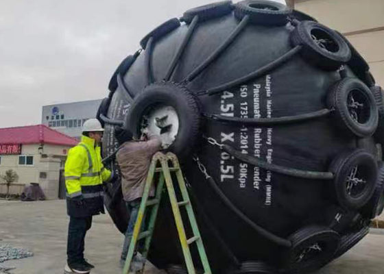 Kalite SGS Sertifikası 50Kpa 80Kpa Yokohama Tipi Kauçuk Pnömatik Fender Fabrika