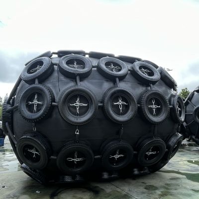 Kalite Zincir lastik ağı 50Kpa 80Kpa Kauçuk Fender Ticari Denizcilik ve Dökme Tesisleri için İdeal Fabrika