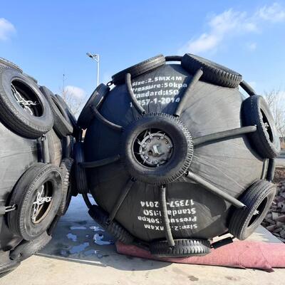 Kalite 4.8x12m 50kpa / 80kpa Pneumatic Fenders For Ships Fabrika