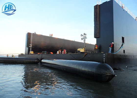 Kalite Dia 1.5m L20m Gemi Fırlatma Hava Yastıkları Kauçuk Deniz Kurtarma Hava Yastığı Fabrika