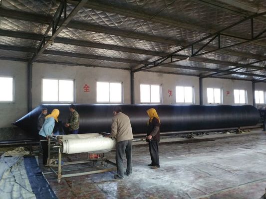 Kalite Gemi Başlatma için Ağır Hizmet D1.0m * L10m Şişme Deniz Hava Yastıkları Fabrika
