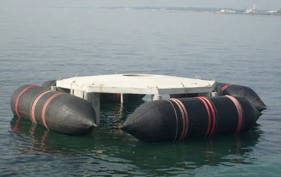 Kalite D15 L12m 8 Katmanlı Gemi Deniz Kurtarma Hava Yastıklarını Başlatıyor Yüzen Kauçuk Deniz Hava Yastığı Fabrika