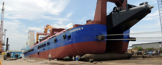 Kalite 5 6 Katmanlı Gemi Hava Yastığı Başlatma Kauçuk Deniz Hava Yastığı Fabrika