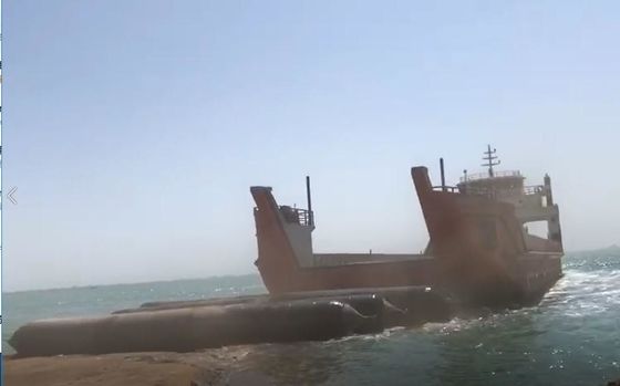 Kalite 8 Katmanlı Gemi Hava Yastığı Gemisini Başlatıyor Kauçuk Hava Yastığı CCS LRS Sertifikası Fabrika