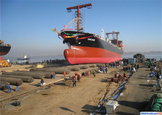 Kalite ISO 14409 Certified Marine Rubber Airbag with 80 kPa Working Pressure and Natural Rubber Construction Fabrika