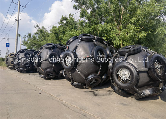 Kalite ISO 17357 Compliant Natural Rubber Pneumatic Rubber Fender with 50Kpa/80kpa Working Pressure for Marine Protection Fabrika